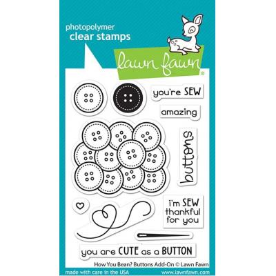 Lawn Fawn Clear Stamps - How You Bean? Buttons Add-On